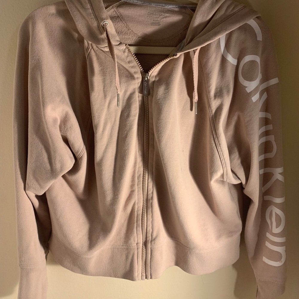 Pink Calvin Klein zip up